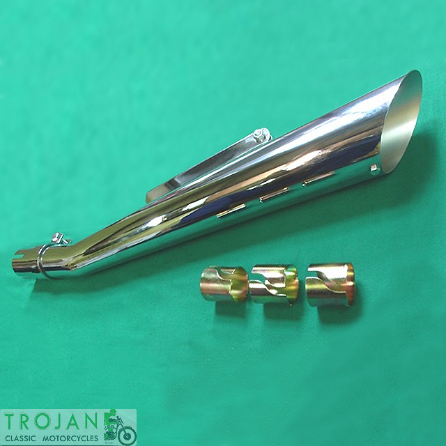 thumbnail image 2 of Classic Bike Shop Universal Slash Cut Exhaust Extensions - 1 3/4 Inch - Cafe Racer Style 2 of 6