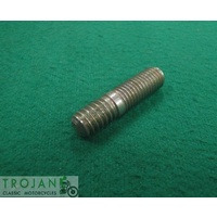 ROCKER BOX STUD, 1/4" x 20-28TPI x 1", TRIUMPH, GENUINE, 14-1401