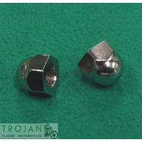 ROCKER SPINDLE DOME NUTS, TRIUMPH, TR7, T140, GENUINE (PAIR) 21-0550