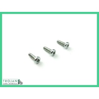 BRAKE PLATE SCOOP GAUZE SCREWS (SET OF 3) 40UNC x 11/32, TRIUMPH, BSA, 21-1998, S1998
