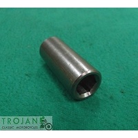CYLINDER HEAD SLEEVE HEX NUT, 3/8" x 24TPI, TRIUMPH, 1973 ON, GENUINE, 21-2204