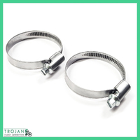 ADAPTOR CLAMPS FOR AMAL MARK 2 CARBY, TRIUMPH T140 (PAIR) 2928/146, 60-7077