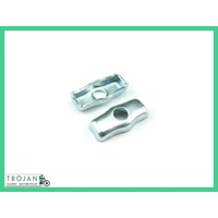 REAR WHEEL CHAIN ADJUSTER END PLATE (PAIR) TRIUMPH, 1953-74, GENUINE, 37-1015, W1015