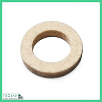 REAR WHEEL FELT WASHER, TRIUMPH, QD, 350, 500, 650, 1954-69, GENUINE, 37-1042, W1042