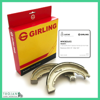 GIRLING FRONT REAR BRAKE SHOES, TRIUMPH, BSA, (SET) 37-1406, 37-1407, 37-0093 W93