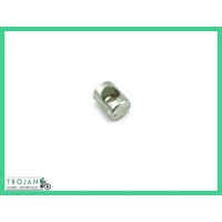 SLOTTED FRONT BRAKE CABLE ABUTMENT, TRIUMPH, CONICAL HUB, GENUINE NOS, 37-3997