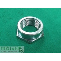 FRONT AXLE SPINDLE NUT, DISC, LH, TRIUMPH, GENUINE, 37-4133