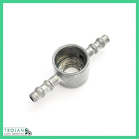CARB DOUBLE BANJO, 180 DEG, 1/4", FOR 600, 900, 376, 389 SERIES AMAL, ENGLAND, 376/419