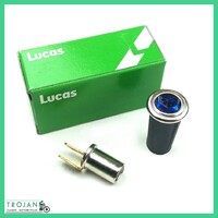 LUCAS WARNING LIGHT, BLUE JEWEL LENS, FOR TRIUMPH BSA NORTON, 38192, 99-7054 H