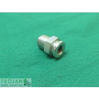 CLUTCH CABLE ADJUSTER, ABUTMENT, TRIUMPH, 1967-68, GENUINE, 57-2540