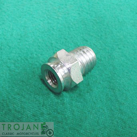 CLUTCH CABLE ADJUSTER ABUTMENT, TRIUMPH, TR6 T120 T140, 1969 ON, GENUINE, 57-3762, T3762