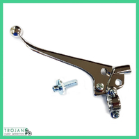 7/8" TRIUMPH CLUTCH LEVER, TR7 T140, BALL END ADJUSTER MIRROR HOLE, 60-2242 60-7021