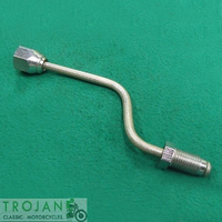 BOTTOM BRAKE PIPE, CALIPER TO HOSE, TRIUMPH, GENUINE, 60-4178