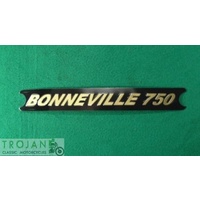 SIDE COVER PANEL DECAL, BONNEVILLE 750, BLACK GOLD, TRIUMPH, GENUINE, 60-4385