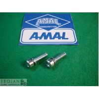 AMAL CARB SCREW ASSY, GENUINE, (PAIR), 622/086, 99-0521