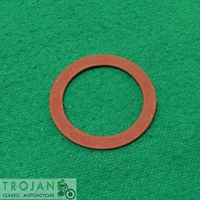 OIL PRESSURE RELIEF VALVE BODY FIBRE WASHER, TRIUMPH, GENUINE, 70-1670, E1670, 06-7542, 67-1499