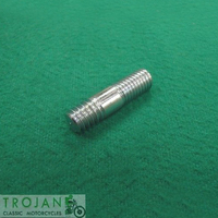 ROCKER BOX STUD, 1/4" x 20-26TPI x 1", TRIUMPH, GENUINE, 70-2980, E2980, 31-0222, 67-0343 