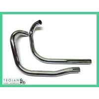 GENUINE HEADER EXHAUST PIPES, TRIUMPH, 5T 6T, TO 1954, ALTERNATOR, 70-3127, 70-1519