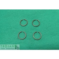 VALVE GUIDE CIRCLIPS, (SET) TRIUMPH, BSA, GENUINE, 70-3209, 40-0134