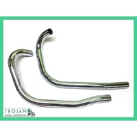 HEADER PIPES FOR TRIUMPH, T110, 1954-1957 (PAIR) GENUINE, 70-3347/3350, E3347, E3350