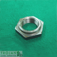 CRANK TIMING PINION NUT, 3/4" x 20TPI, TRIUMPH, GENUINE, 70-4565, E4565