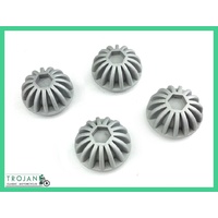 ROCKER BOX CAPS, TRIUMPH UNIT, ALLOY STARBURST, WEBCO, HEX  (SET) 70-4610 S
