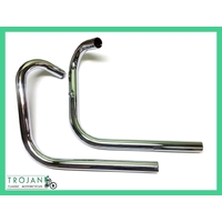 HEADER PIPES, TRIUMPH, TT, TR6, 6T, T120, 1963-70 (PAIR), GENUINE, 70-5959/61, E5959, E5961
