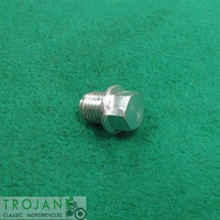 PRIMARY CHAIN ADJUSTER DRAIN PLUG, 16TPI, TRIUMPH, GENUINE, 70-6347, E6347