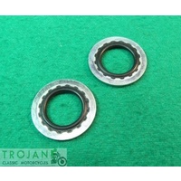 PETROL TAP WASHER, BONDED, 1/4", TRIUMPH, NORTON, BSA, (PAIR) GENUINE, 70-7351