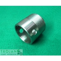EXHAUST COLLAR STUB, SCREW IN, OVERSIZE, TRIUMPH 63 ON, GENUINE, 70-9516 +0.010