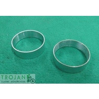 PUSHROD TUBE SEAL COLLAR SLEEVE, TRIUMPH 650 750 TWINS, PAIR, GENUINE, 71-1707