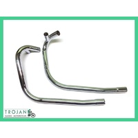 HEADER PIPES, TRIUMPH, TR6, T120 1972, BALANCED (PAIR), GENUINE, 71-2636/7