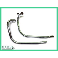 HEADER PIPES, TRIUMPH, TR6, T120 1971, BALANCED (PAIR), GENUINE, 71-2753/6