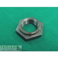 CRANK TIMING PINION NUT, 3/4" x 20TPI, TRIUMPH, GENUINE, 71-2877