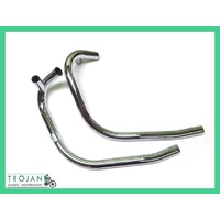 EXHAUST HEADER PIPES, TRIUMPH, TR7, T140 1973-79, BALANCED (PAIR), GENUINE, 71-3755/8