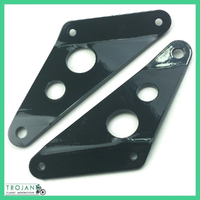 MUFFLER BRACKETS, TRIUMPH, T100, T150, 1973 ON (SET 2) GENUINE, 71-3810 71-3811