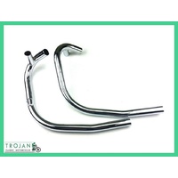 HEADER PIPES, TRIUMPH, TR7, T140 1980 ONLY, BALANCED (PAIR), GENUINE, 71-7387/90