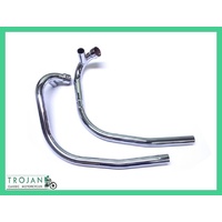 HEADER PIPES, TRIUMPH, TR7, T140, PUSH OVER BALANCED (PAIR), GENUINE, 71-7507/8