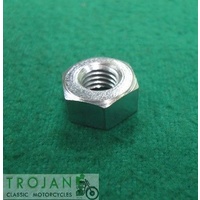 NUT, FULL, 1/4" x 26CEI, TRIUMPH, NORTON, BSA, GENUINE, 82-0879, 02-2395