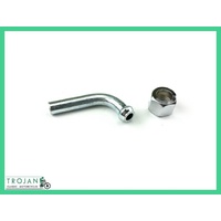 PETROL TAP NUT AND SPIGOT, 1/4" BSP, 90 DEG, 5/16" TRIUMPH, NORTON, BSA, 82-3335, 82-3337