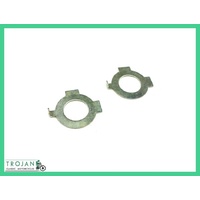 SWING ARM LOCK TAB WASHERS (PAIR) TRIUMPH, UNIT 350, 500, GENUINE NOS, 82-7343
