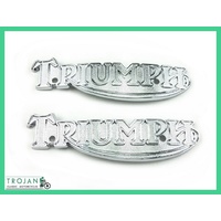 PETROL TANK BADGES, TRIUMPH TR7, T140, T160, 1978 ON (PAIR) 83-5361
