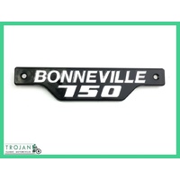 SIDE COVER BADGE, TRIUMPH, TR7, T140, CHROME/BLACK, 1979-83, GENUINE, 83-7316