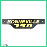 SIDE COVER BADGE, TRIUMPH, TR7, T140, GOLD BLACK, 1979-83, GENUINE, 83-7317