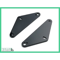 MUFFLER BRACKETS, FLAT TYPE, TRIUMPH, 750, 1973 ON (PAIR) GENUINE, 83-7582