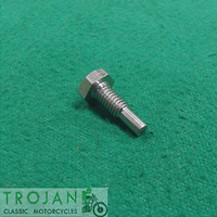 FORK DRAIN PLUG LOCATOR, BOLT, TRIUMPH, GENUINE, 97-1071, H1071
