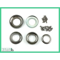 CUP AND CONE SET, STEERING HEAD BEARINGS, TRIUMPH RIGID, GENUINE, 99-9910