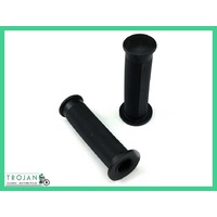 HAND GRIPS, 7/8" HANDLE BAR, CLASSIC GRID (PAIR) CAFE RACER, VINTAGE, BOBBER