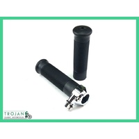 CLASSIC AMAL TYPE 1" THROTTLE TWIST GRIP ASSEMBLY WITH GRIPS, UNIVERSAL, CUSTOM