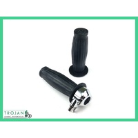 THROTTLE ASSEMBLY, 7/8", AMAL TYPE, WITH TRADITIONAL GT GRIPS, BAR0112